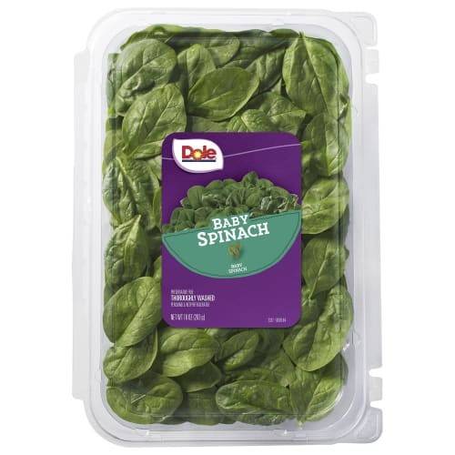 Order Dole · Baby Spinach Salad (10 oz) food online from Star Market store, Somerville on bringmethat.com