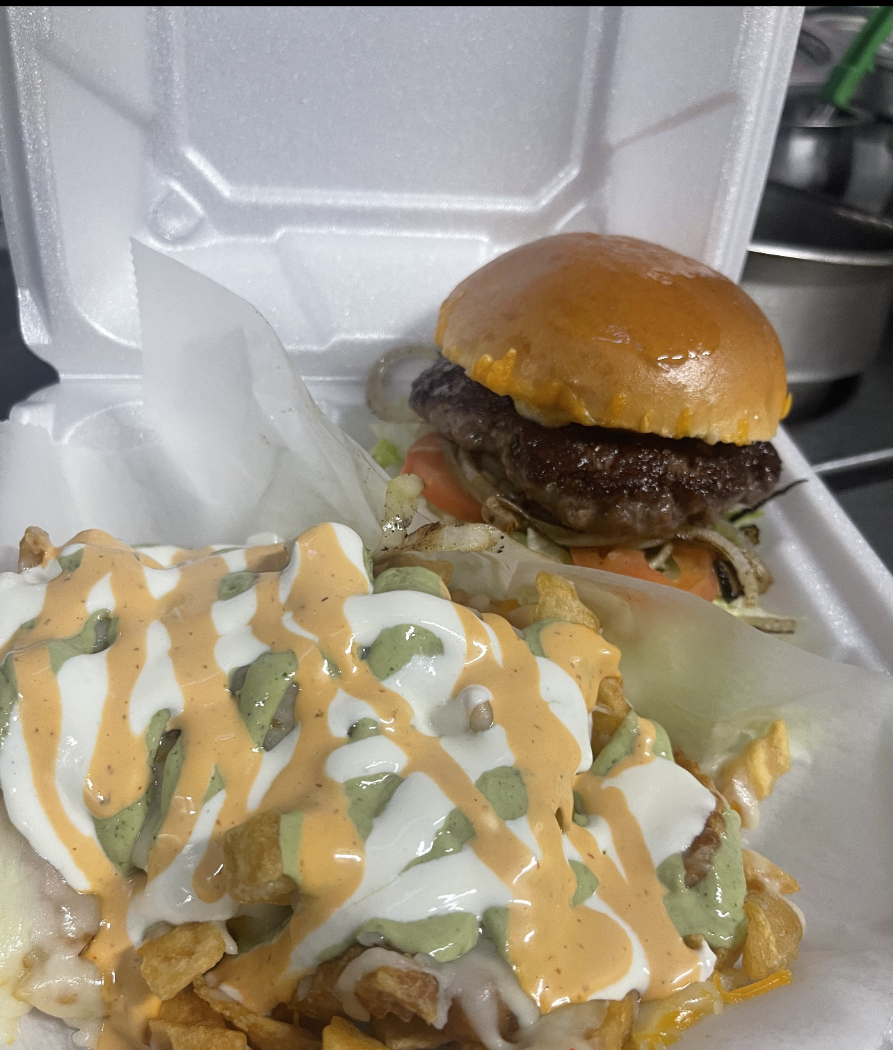 Order Cheese Burger Deluxe food online from Little Mexican Cafe store, New Rochelle on bringmethat.com