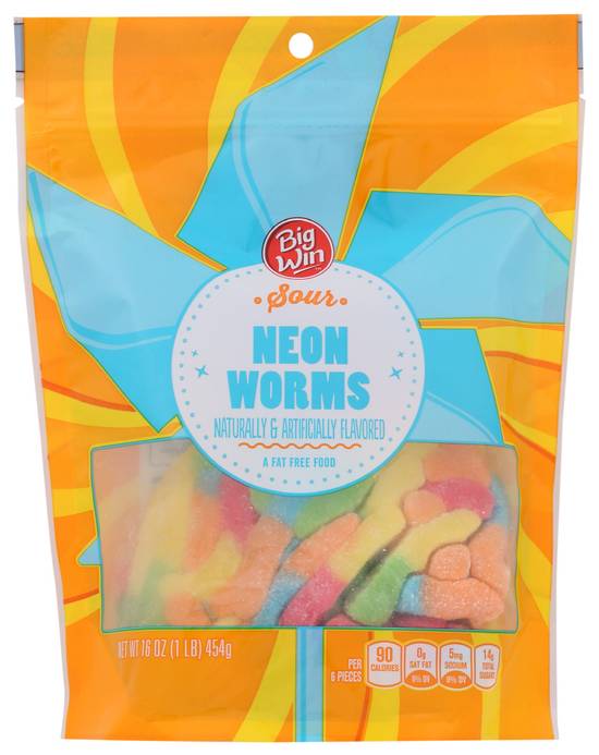 Order Big Win Sour Worms (16 oz) food online from Rite Aid store, Yamhill County on bringmethat.com