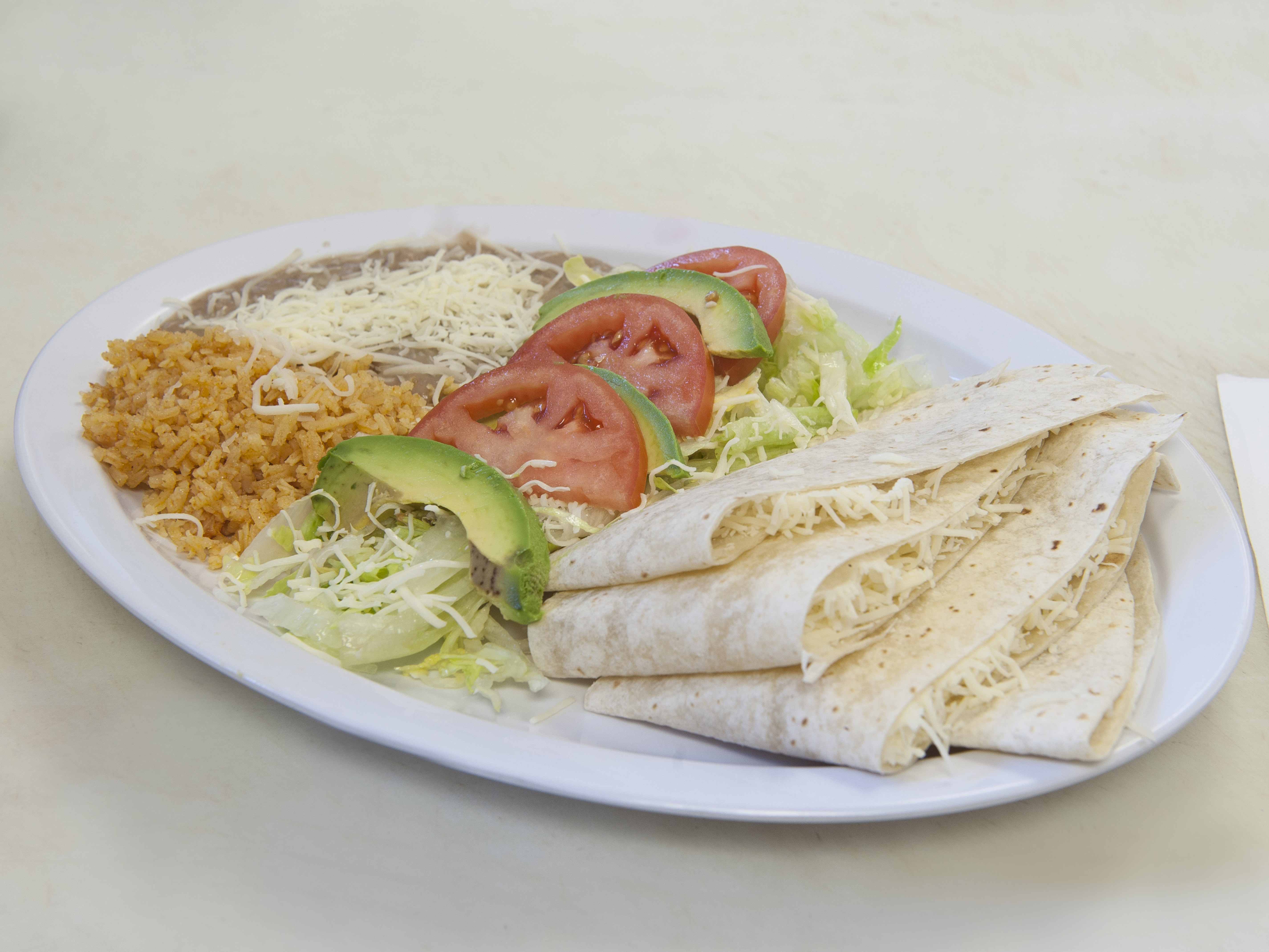 Order Quesadillas with Everything food online from Taqueria La Mexicana store, Long Beach on bringmethat.com