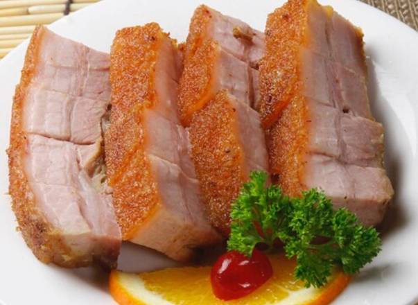 Order Roasted Pork Belly food online from Peony Seafood Restaurant store, Oakland on bringmethat.com
