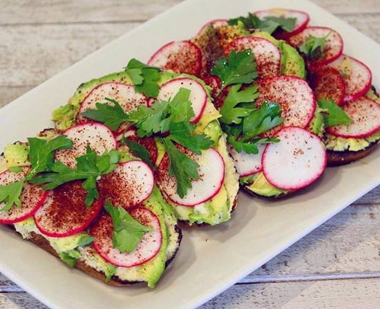 Order Avocado Toast food online from The Source Cafe store, Hermosa Beach on bringmethat.com