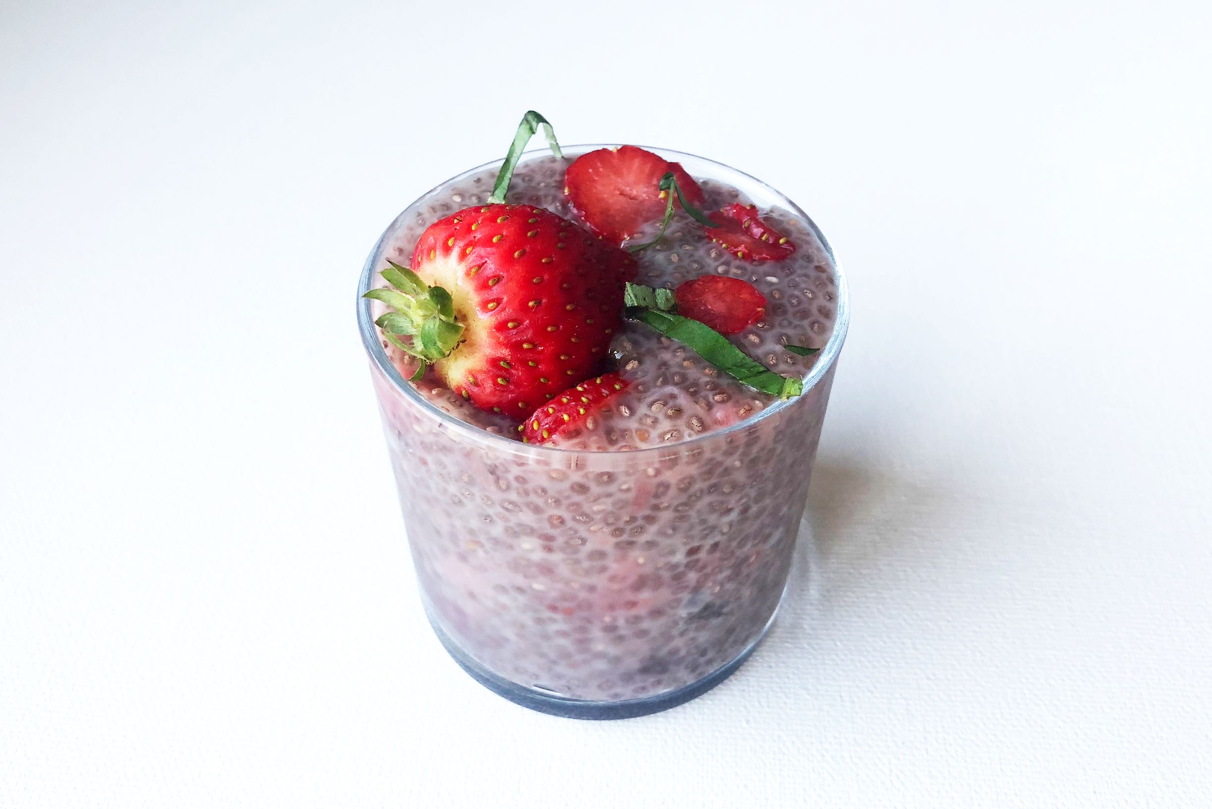 Order Strawberry Lemon Basil Chia Pudding food online from Ginger Bowls (Healthy Asian Bowls - Tempe) store, Tempe on bringmethat.com