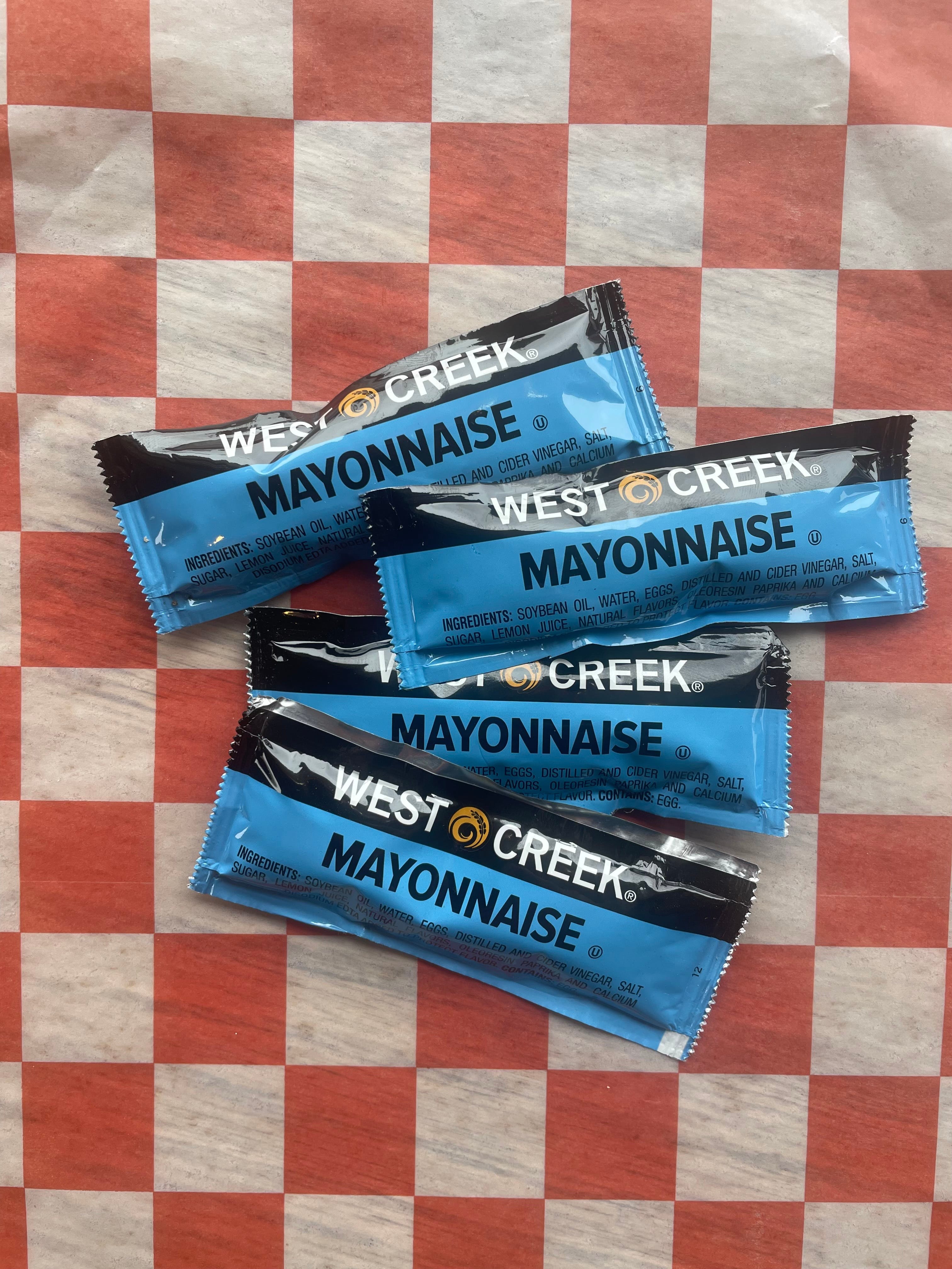 Order Mayonnaise - Four Packets food online from Jimmy's Pizza store, Cold Spring on bringmethat.com