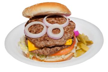 Order Double Cheeseburger Sandwich food online from Pita Land store, Hickory Hills on bringmethat.com