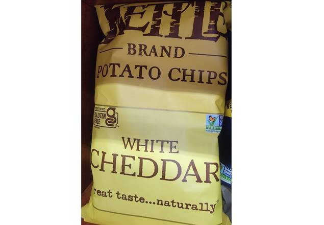 Order KETTLE COOKED WHITE CHEDDAR (LARGE) food online from Hub Market & Deli store, San Diego on bringmethat.com