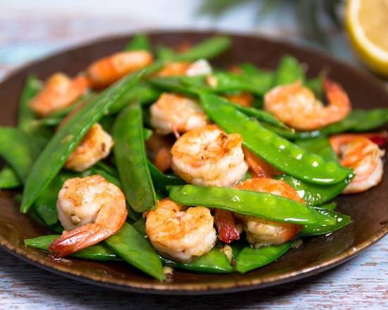 Order Shrimp with Snow Peas (qt) food online from Wu's Garden store, Upper Leacock on bringmethat.com