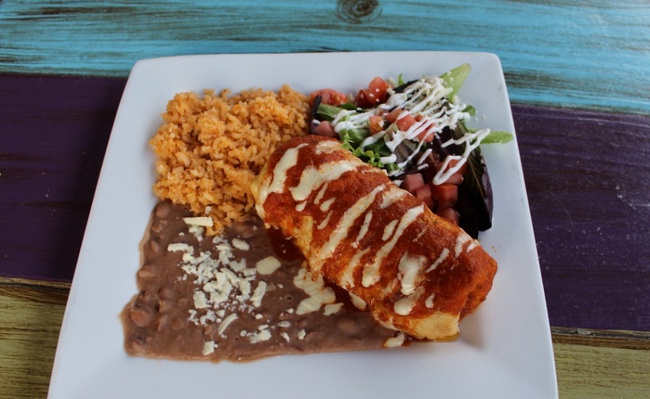 Order Chimichanga food online from Cantina Louie store, Asheville on bringmethat.com