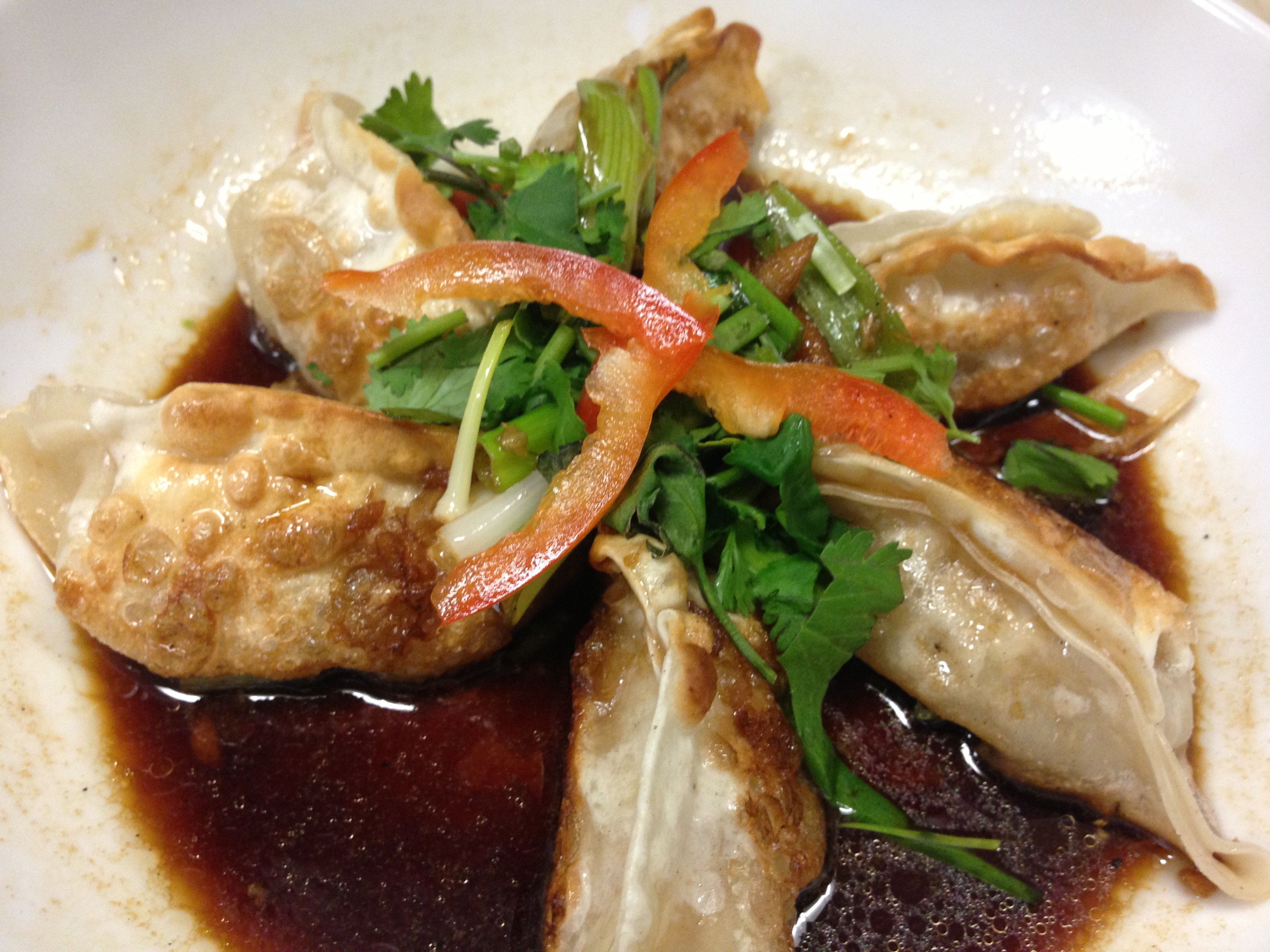 Order Catering Pot Stickers Tray food online from Thai Chili Stone Oak store, San Antonio on bringmethat.com