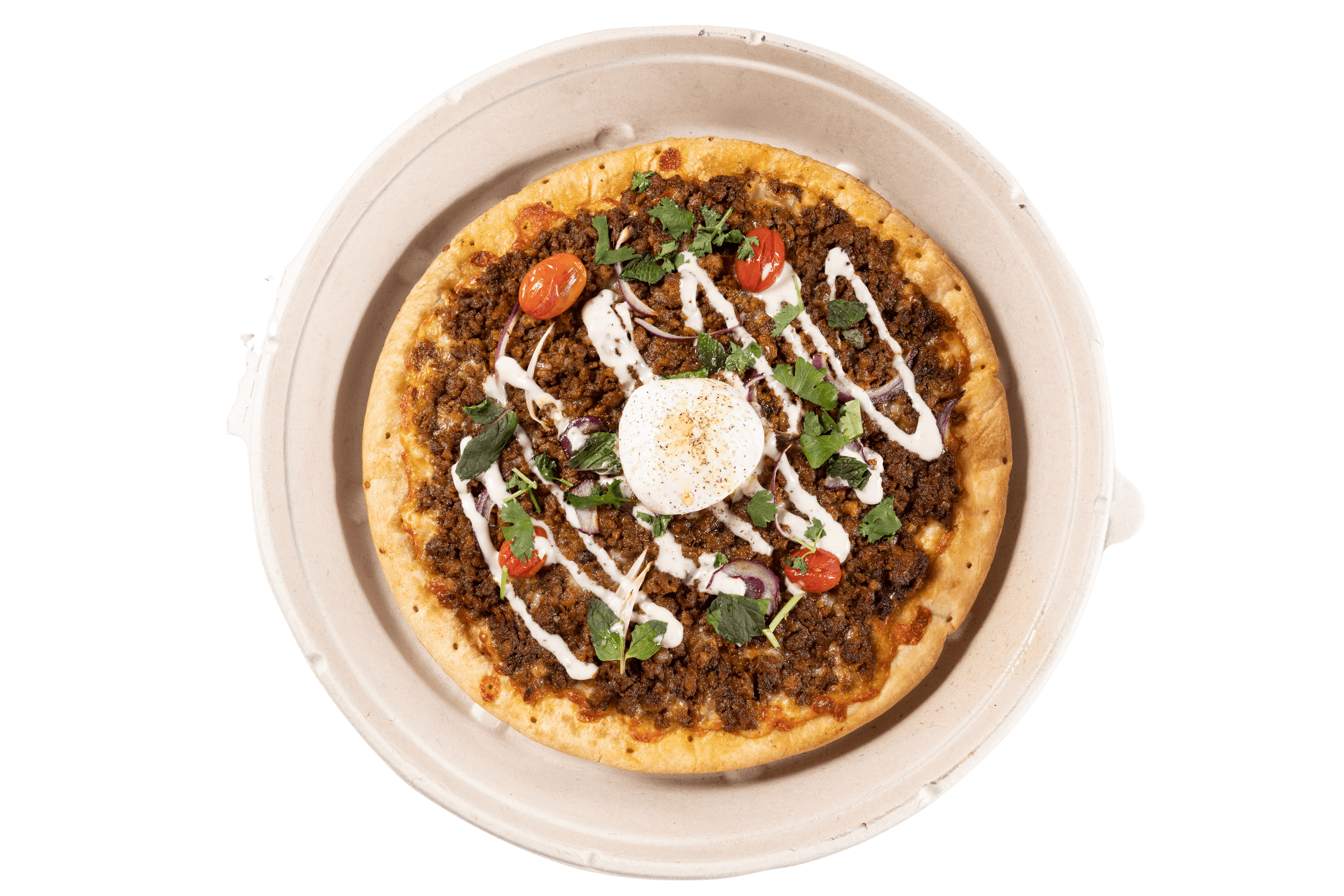 Order Turkish Lahmacun Pizza - 12" (8 Slices) food online from Pitsa store, Glen Allen on bringmethat.com