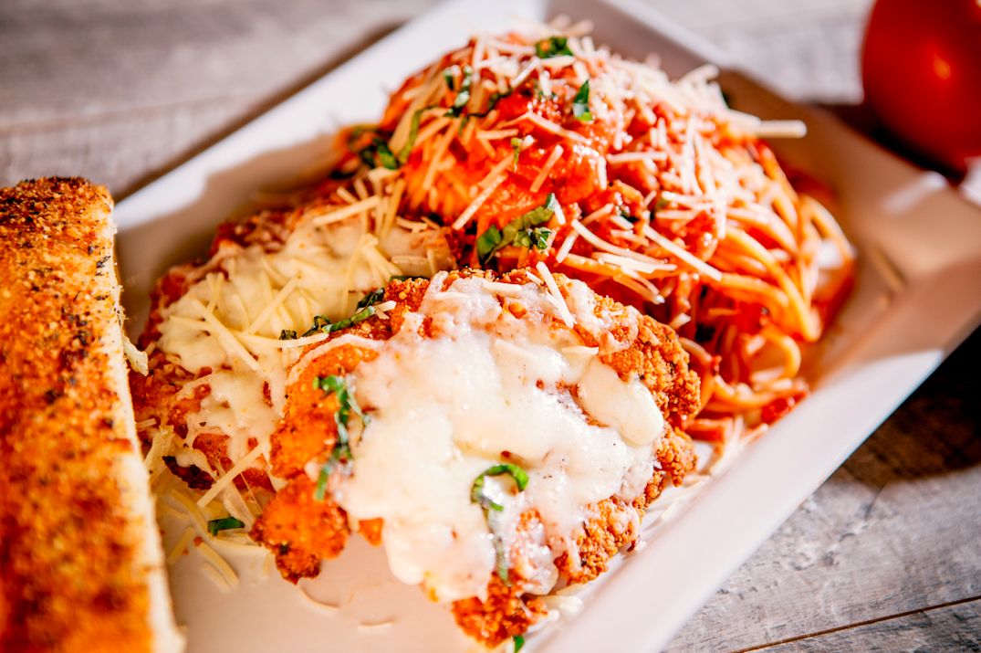 Order Craveable Chicken Parm Pasta food online from Parry Pizzeria & Bar store, Highlands Ranch on bringmethat.com