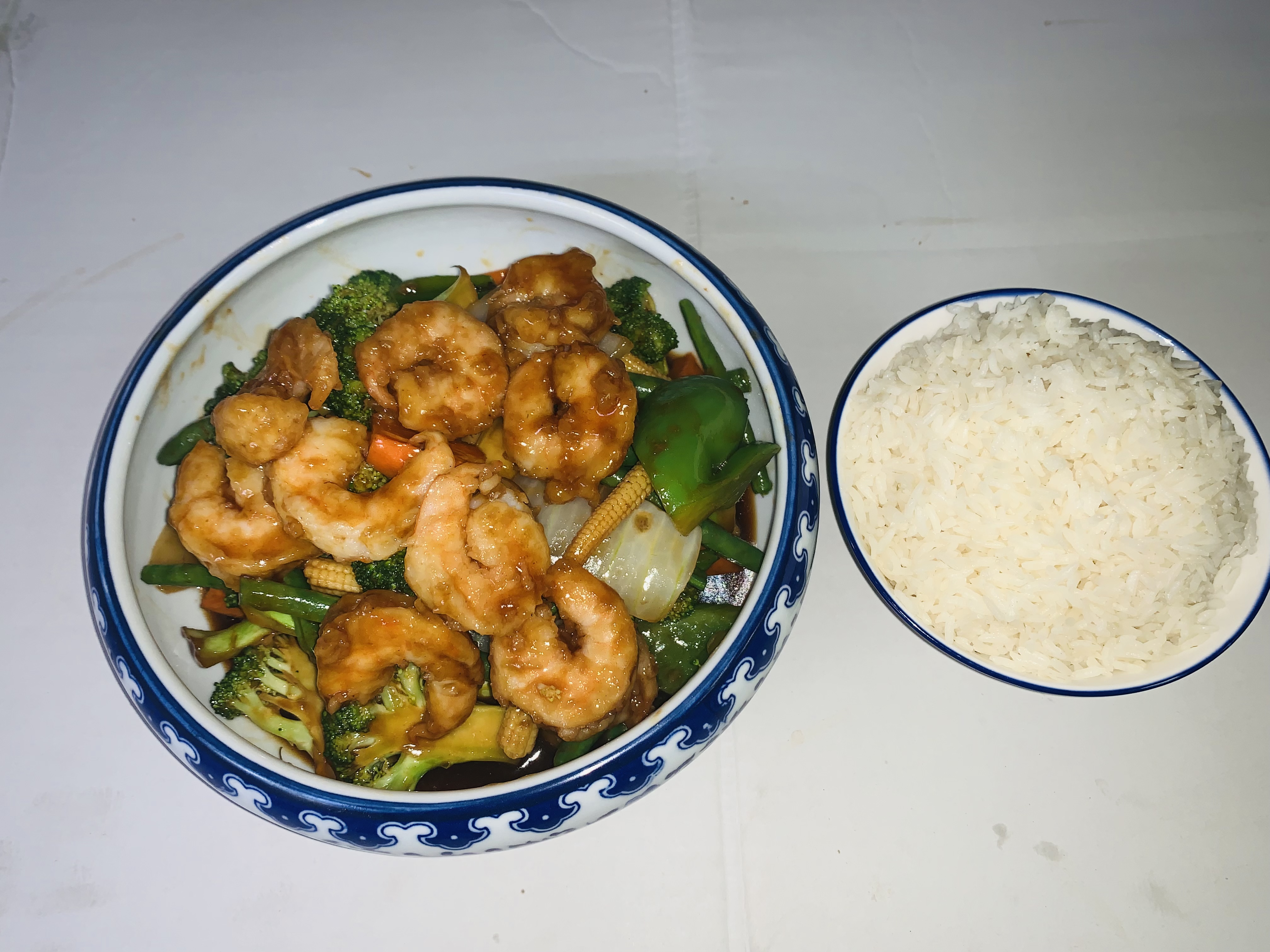 Order C5. Shrimp with Mixed Vegetables Combo 杂菜虾晚餐 food online from Hai Sun Chinese Restrnt store, Brooklyn on bringmethat.com
