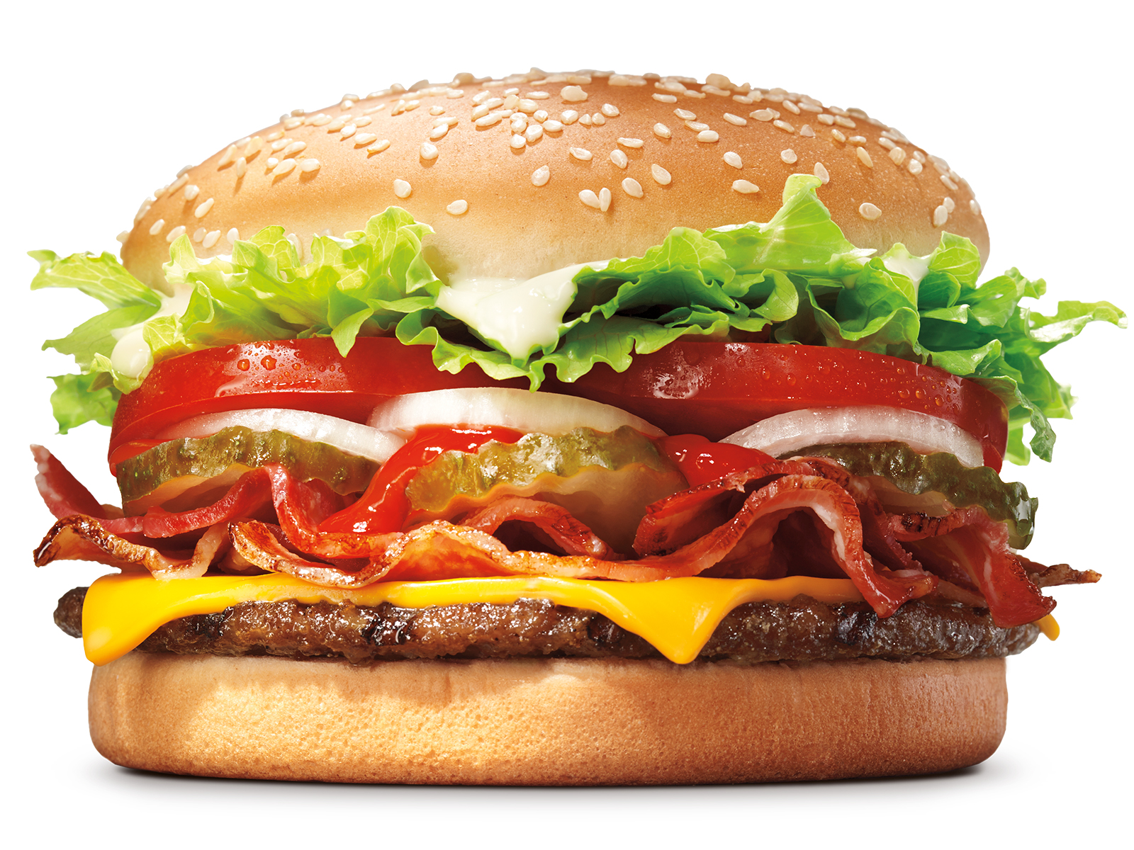 Order WHOPPER® with Bacon & Cheese food online from Burger King store, Streamwood on bringmethat.com