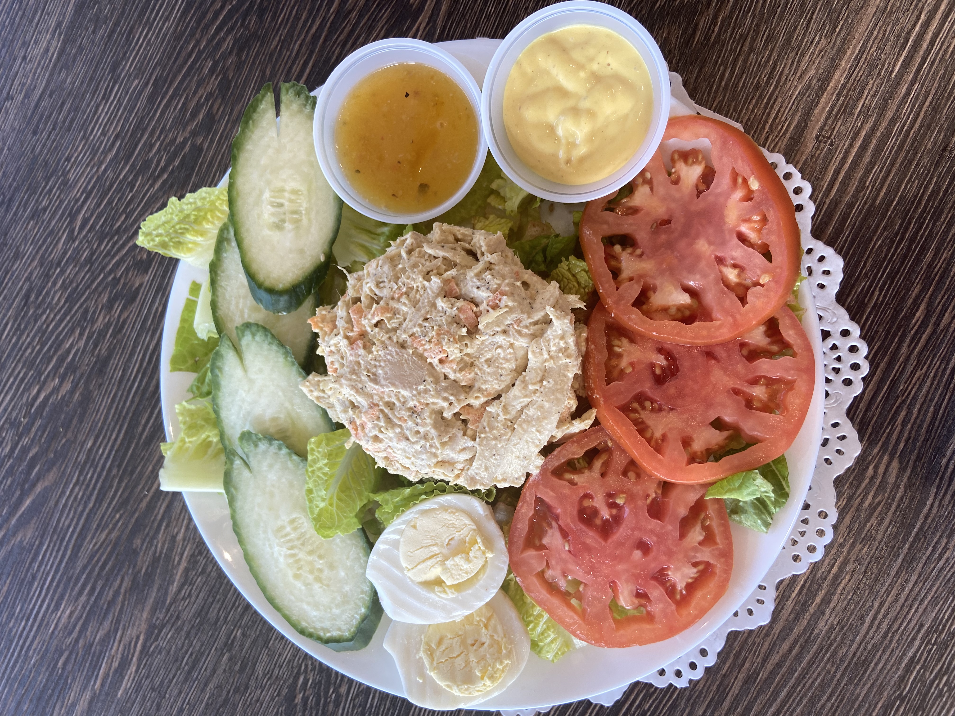 Order Chicken Salad Plate food online from Soho Tea and Coffee store, Washington DC on bringmethat.com
