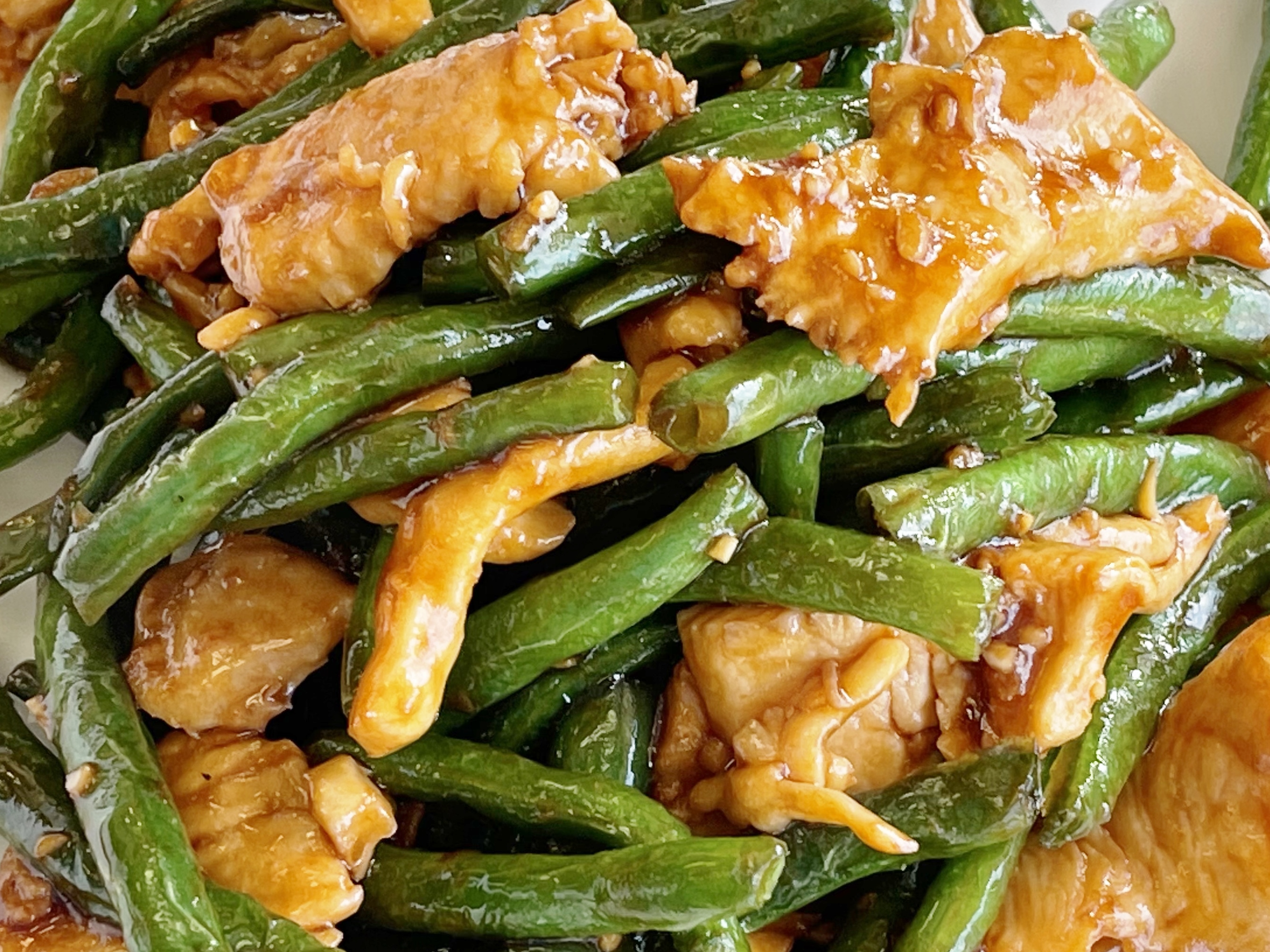 Order 47B. String Bean Chicken food online from Chef Ming's Kitchen store, Beverly Hills on bringmethat.com