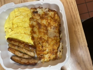 Order 2 Egg and Sausage Link food online from Waffles Breakfast & Lunch store, Salinas on bringmethat.com