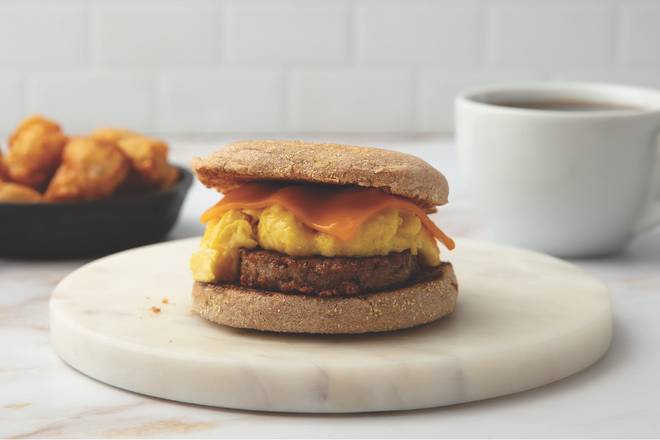 Order Vegan Sausage, Egg, and Cheese food online from Scramble Egg Company store, Boulder on bringmethat.com