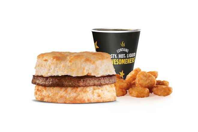 Order Sausage Biscuit Combo food online from Carl Jr. Restaurants store, Imperial Beach on bringmethat.com