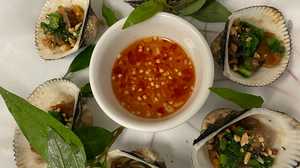 Order Grilled Blood Cockle food online from Shabang Crawfish & Mi Quang store, Houston on bringmethat.com