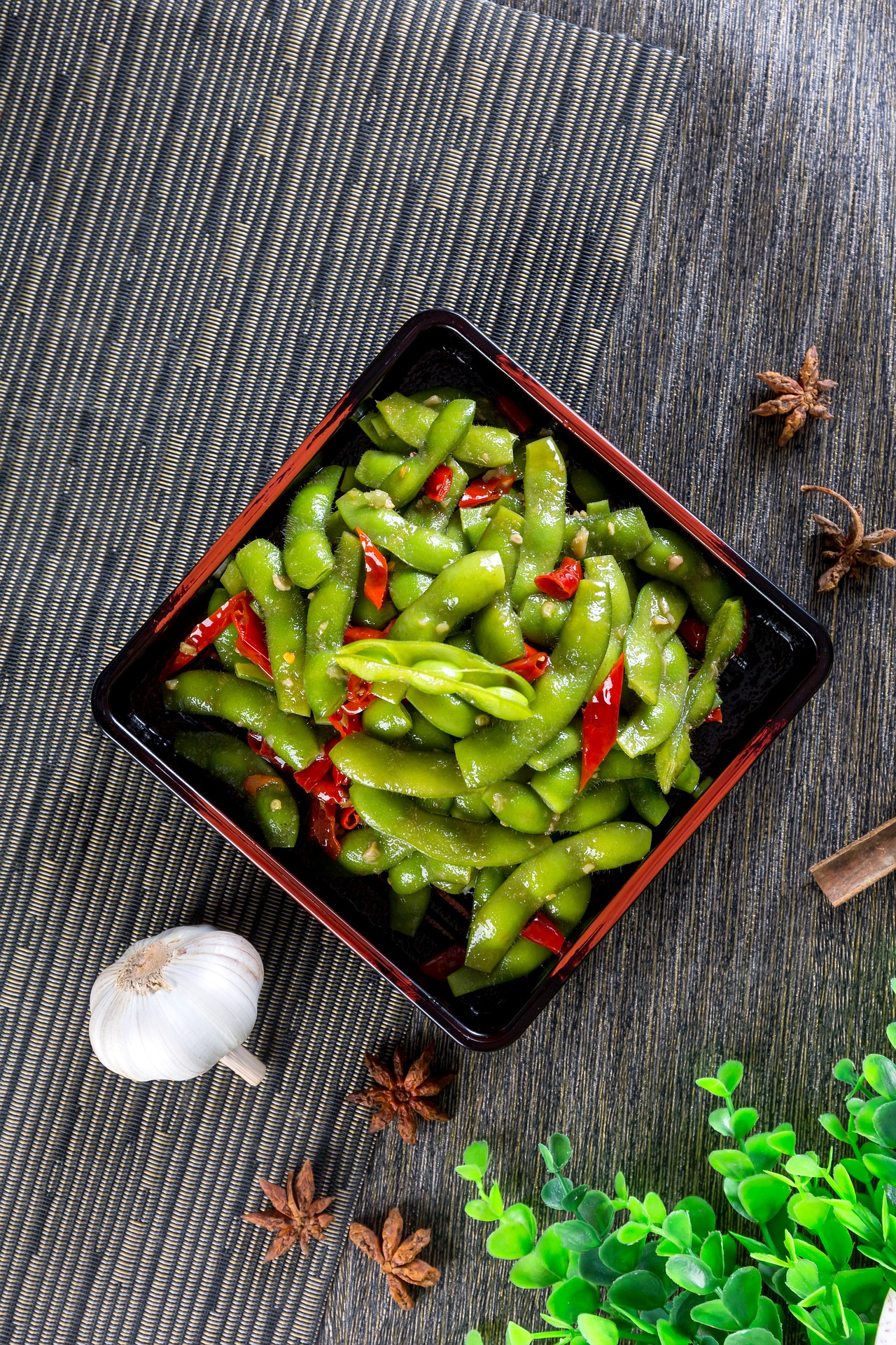 Order A7. Edamame (Plain) food online from J Town Teriyaki store, San Francisco on bringmethat.com