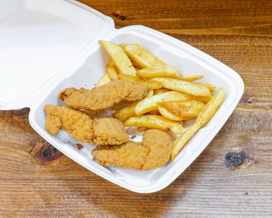 Order Chicken Fingers (9 pcs) & French Fries (Large) food online from Quick Stop Deli store, Carlisle on bringmethat.com