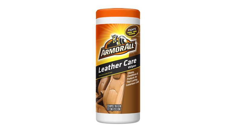 Order Armor All Leather Care Wipes - 20 Count food online from Trumbull Mobil store, Trumbull on bringmethat.com