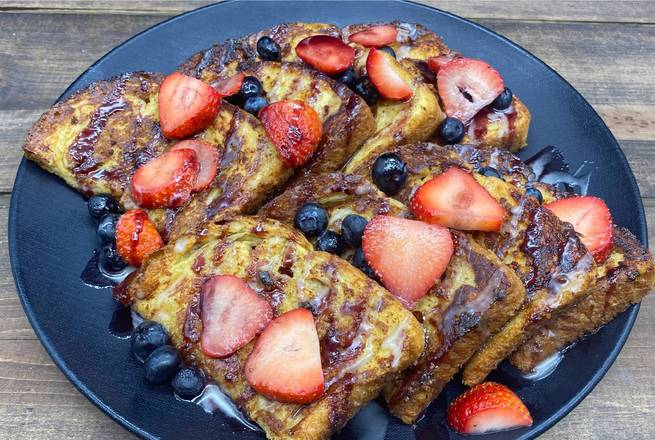 Order Grand Berry Vegan French Toast food online from Seven Mile Cafe store, Keller on bringmethat.com