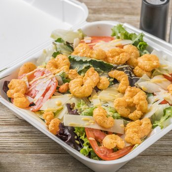 Order Buffalo shrimp salad food online from Vino's Pizzeria store, Greensboro on bringmethat.com