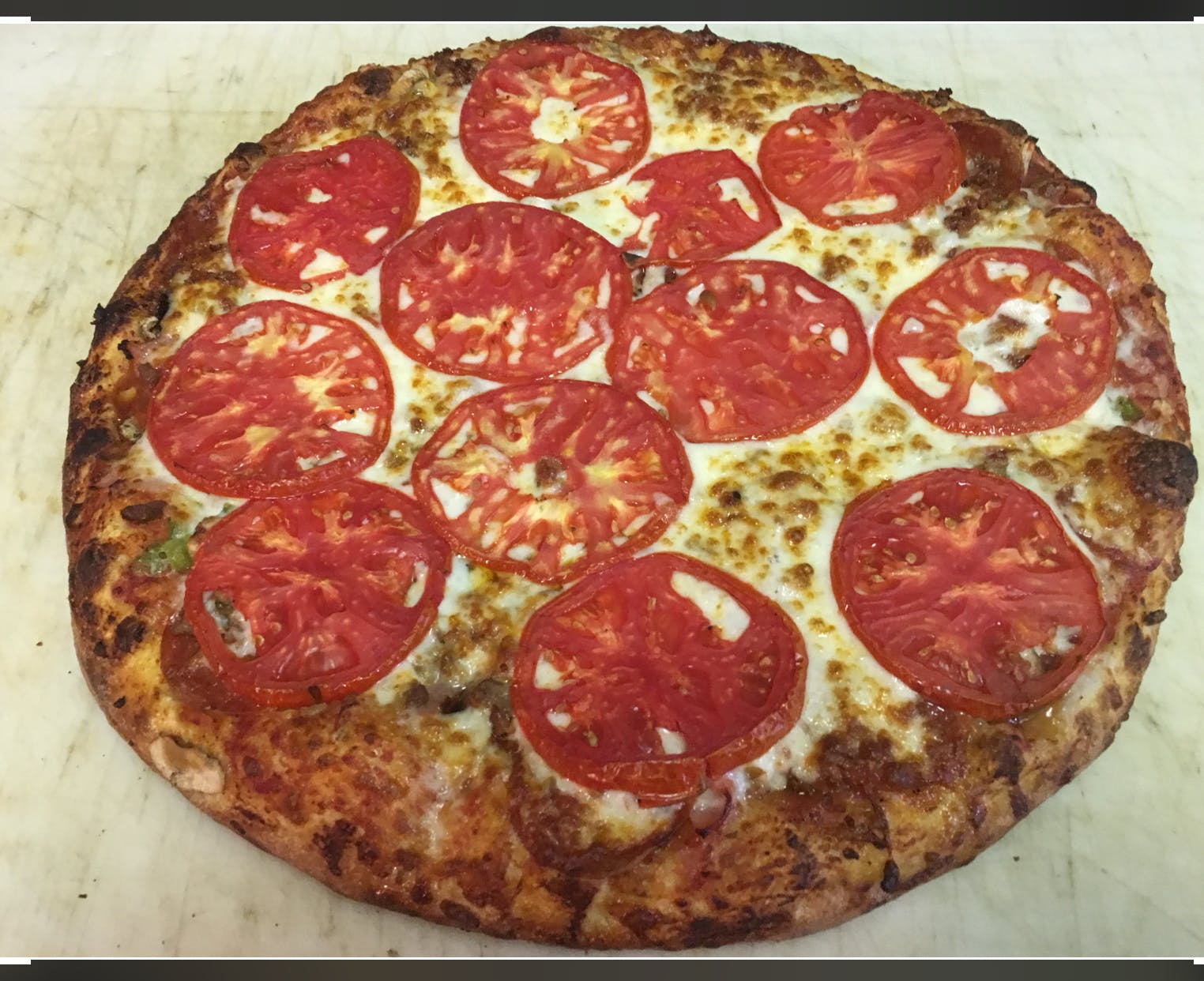 Order Extra Special Pizza - Small 10" food online from Iggys Pizza store, Woodhaven on bringmethat.com