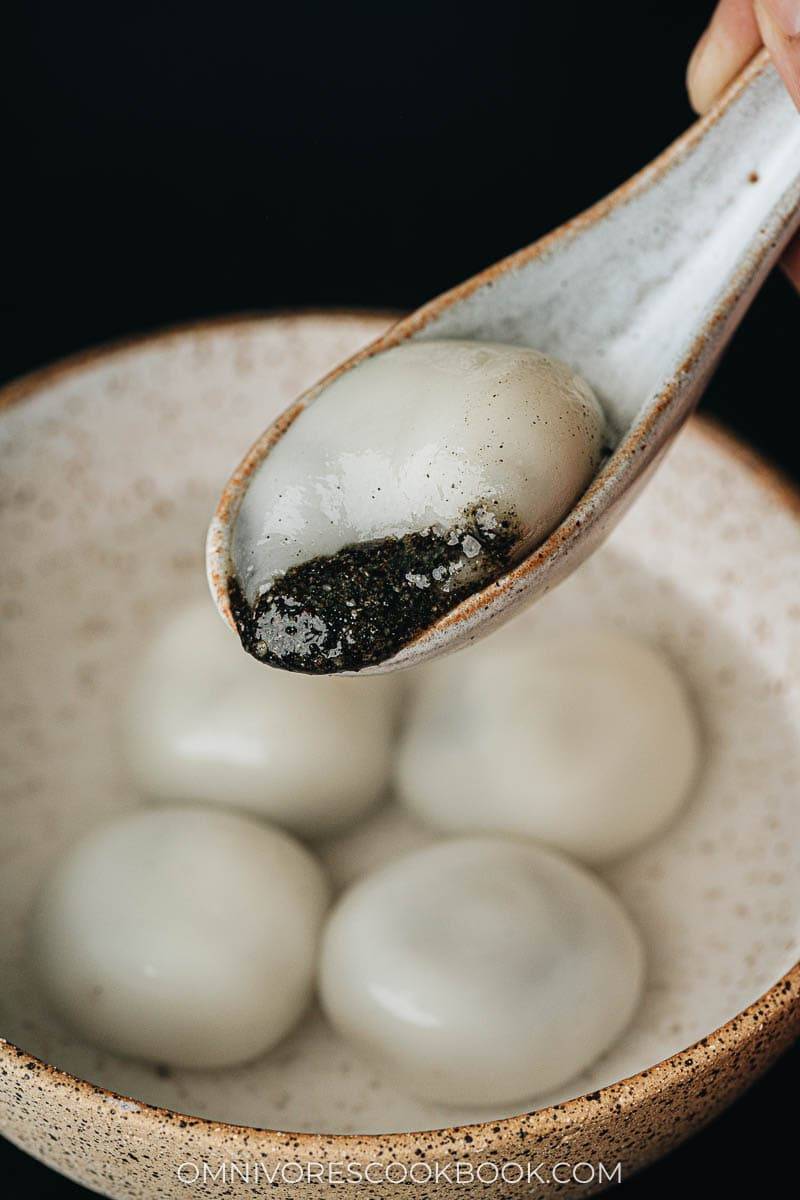 Order Black Sesame Rice Ball food online from Gudong Hot Pot Delivery store, Ferguson on bringmethat.com