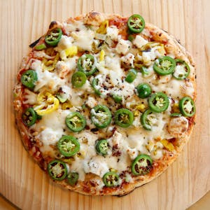 Order Lorenzo's Rajun Cajun Pizza food online from Mama Mimi's Take 'N Bake Pizza store, Columbus on bringmethat.com