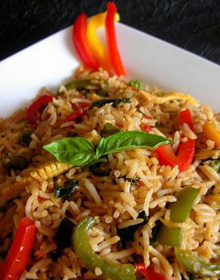 Order 22. Spicy Fried Rice food online from Thai Silk store, Long Beach on bringmethat.com