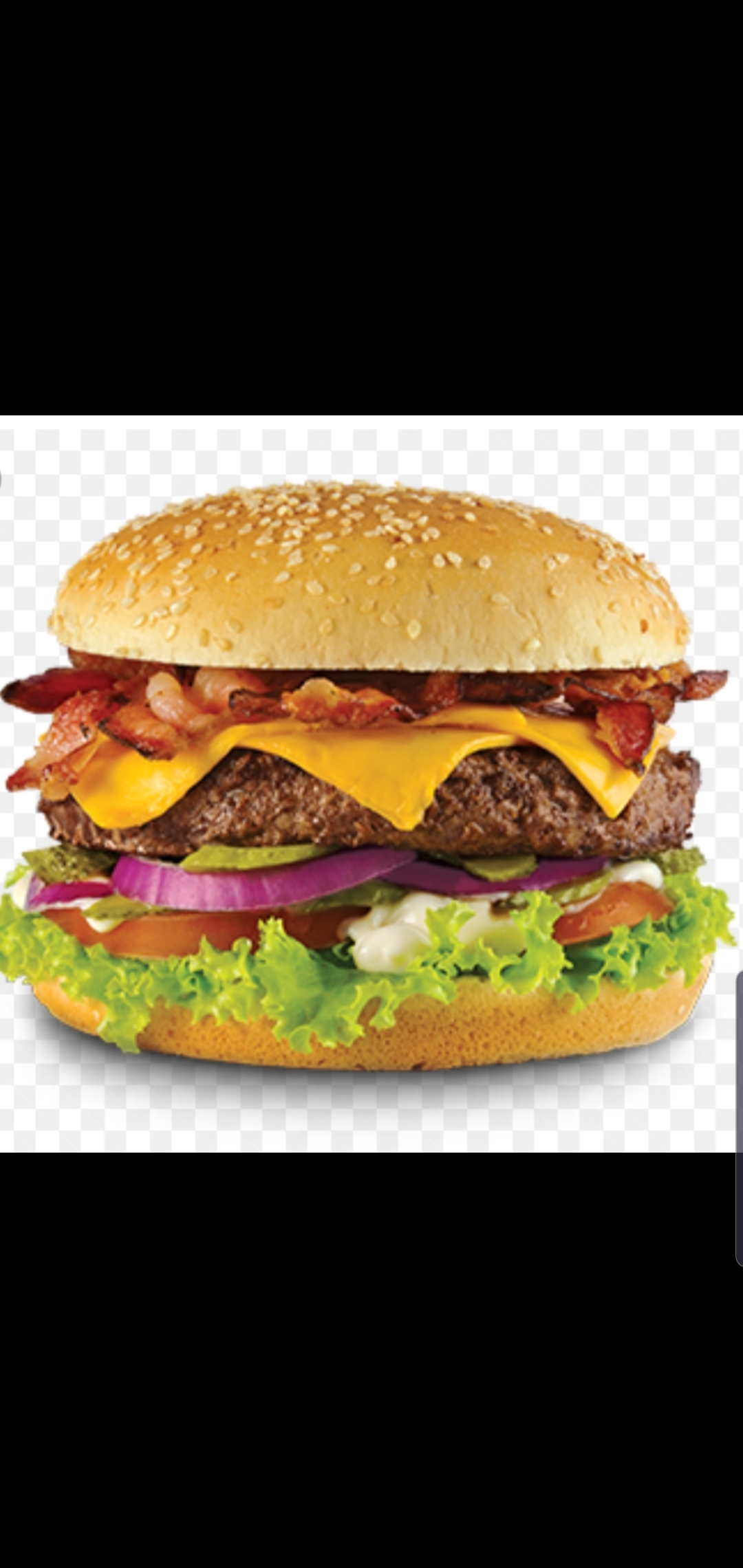 Order 1/3 Pounder Angus Beef Burger With Bacon food online from Bedford gourmet food store, Brooklyn on bringmethat.com