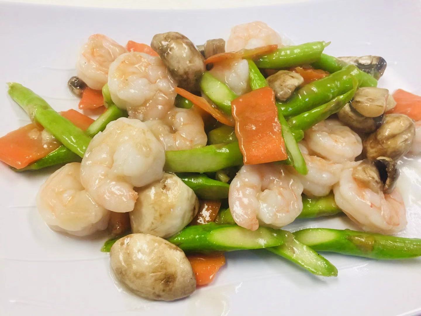 Order 37. Shrimp with Asparagus food online from Little Chopsticks store, Mission Viejo on bringmethat.com