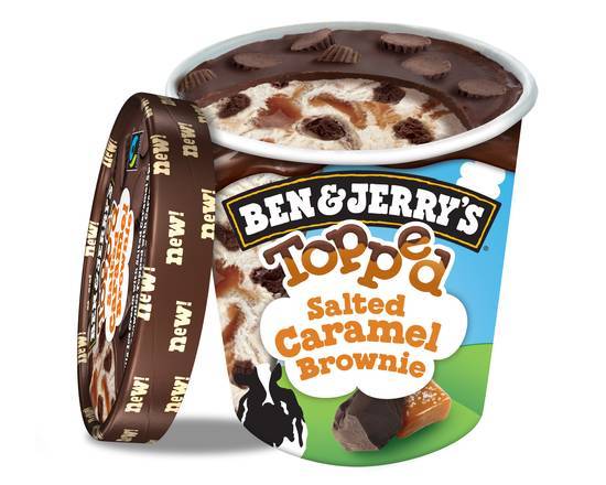 Order Ben & Jerry's Topped Salted Caramel Brownie food online from The Ice Cream Shop Menu Info store, Flagstaff on bringmethat.com