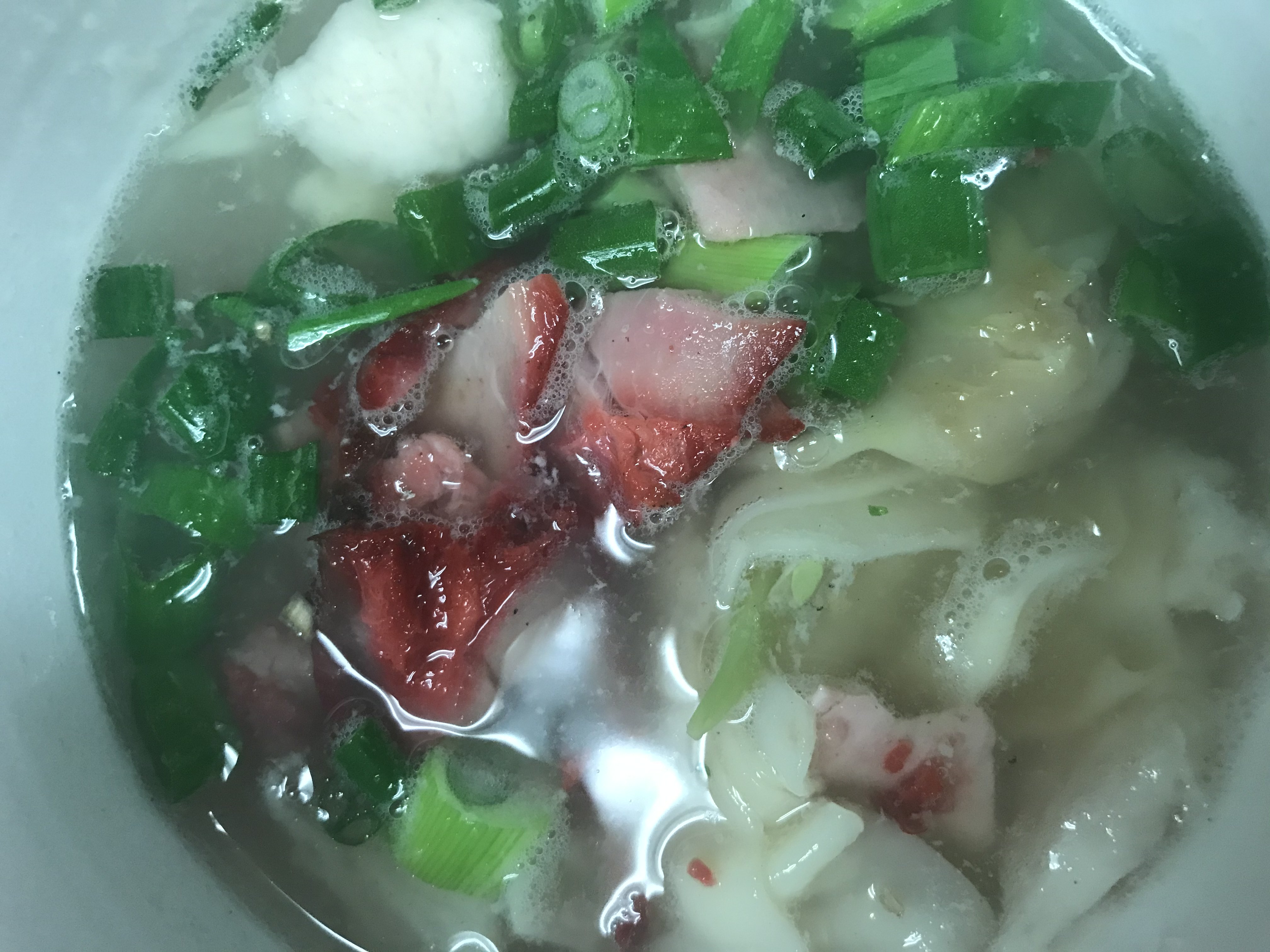 Order BBQ Pork Wonton Soup food online from East N West Chinese Cuisine store, Stockton on bringmethat.com