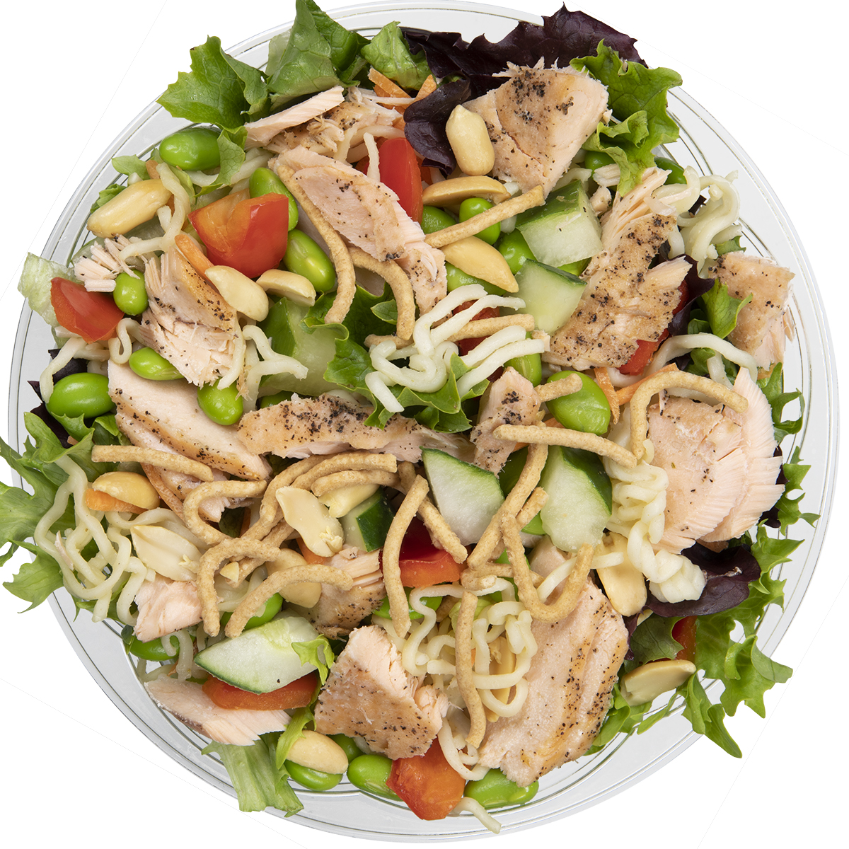 Order Thai Peanut Salmon Salad Meal food online from Hello Bistro store, State College on bringmethat.com