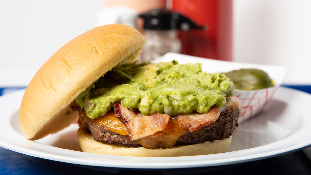 Order Guac Burger food online from Out of the Park Burgers store, Central Islip on bringmethat.com