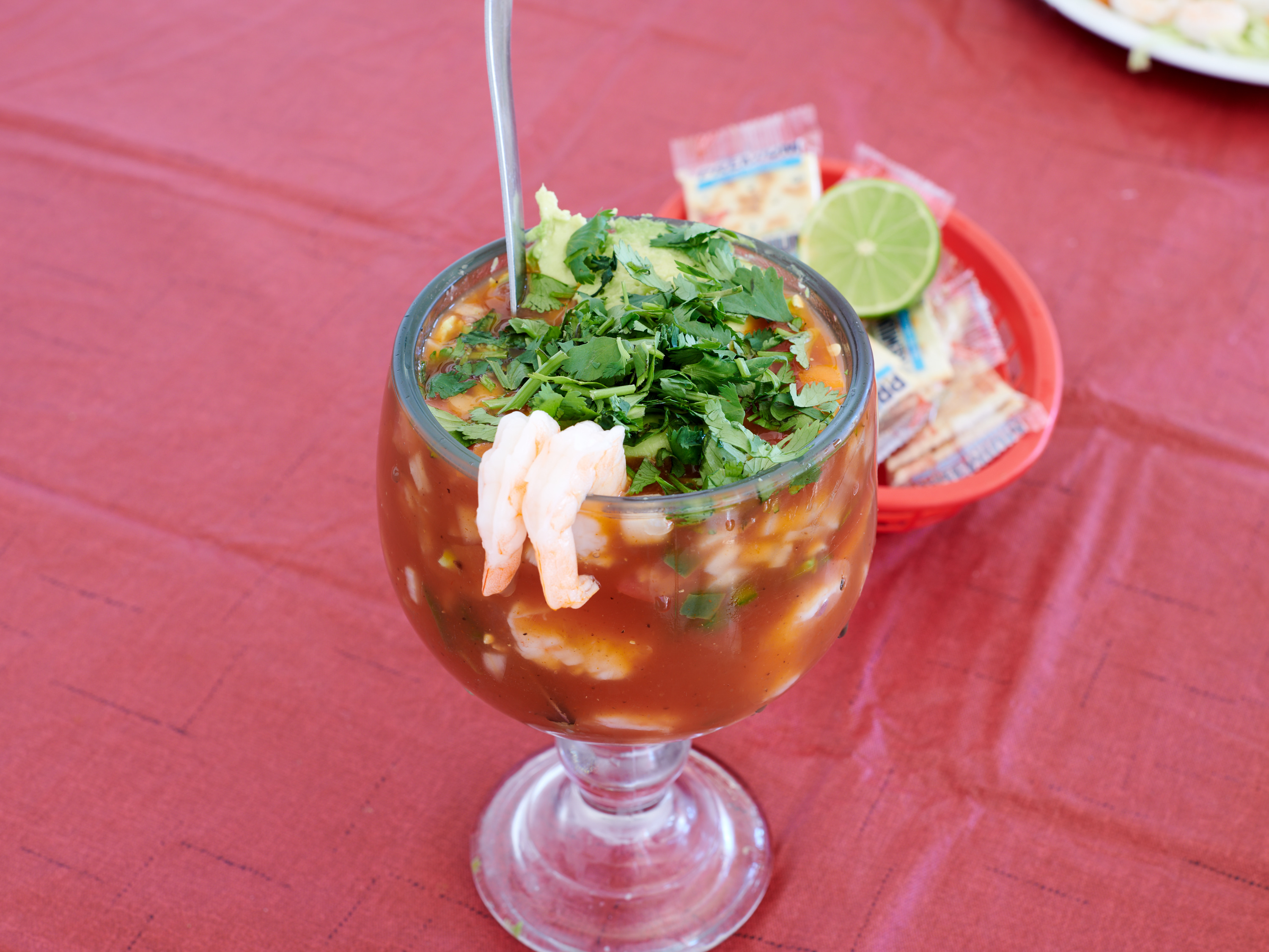 Order 53. Small Shrimp Cocktail food online from Jc Tortas store, Las Cruces on bringmethat.com
