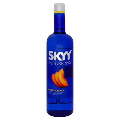 Order SKYY Infusions Georgia Peach Vodka 750 ml. food online from Mirage Wine & Liquor store, Palm Springs on bringmethat.com