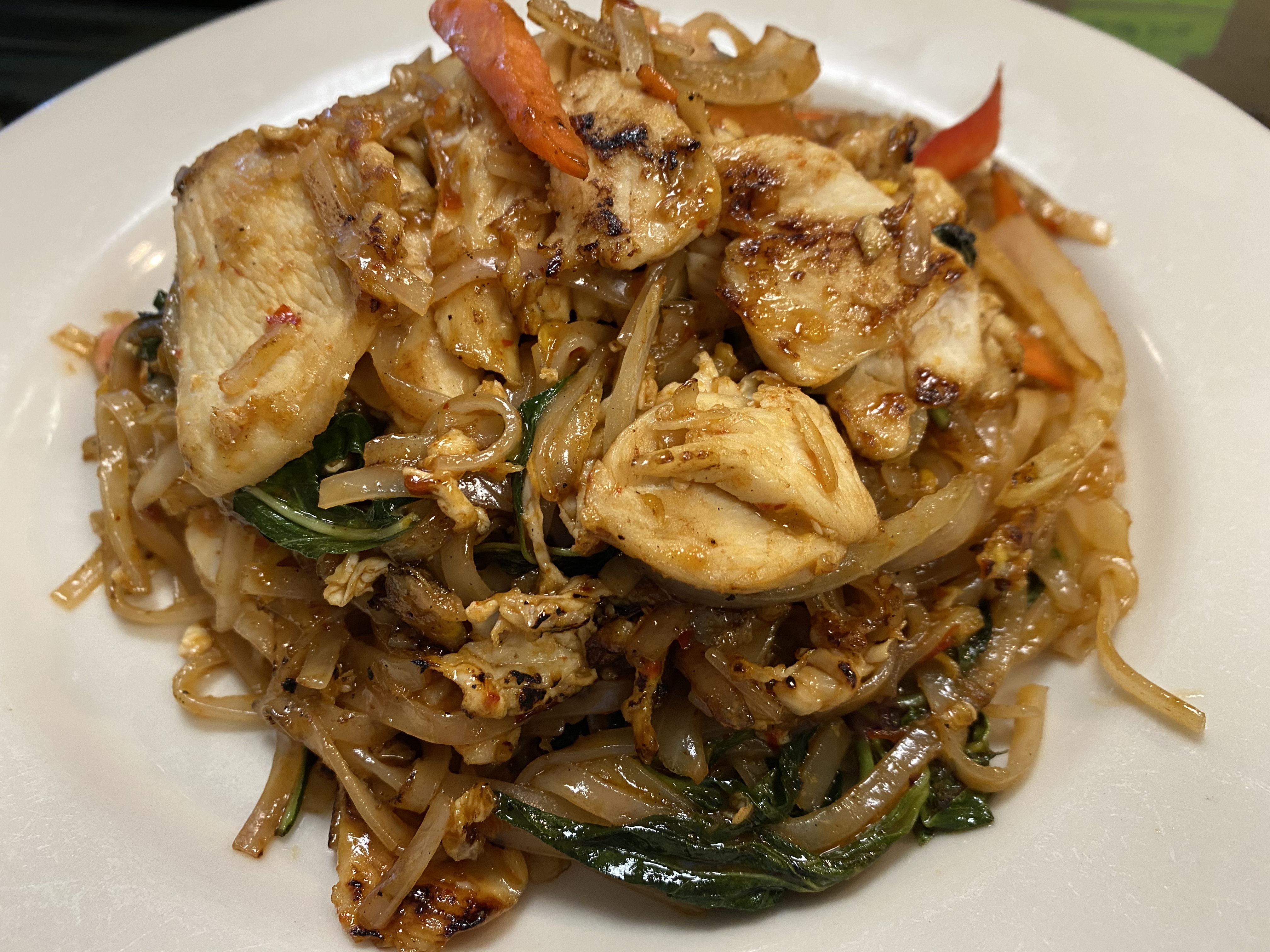 Order PT4. Basil Pad Thai food online from S & I to Go store, Allston on bringmethat.com
