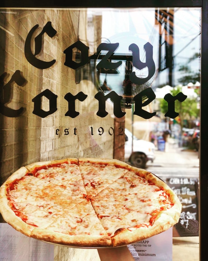 Order Cheese Pie - Large 18" food online from Cozy Corner Bar store, Queens on bringmethat.com