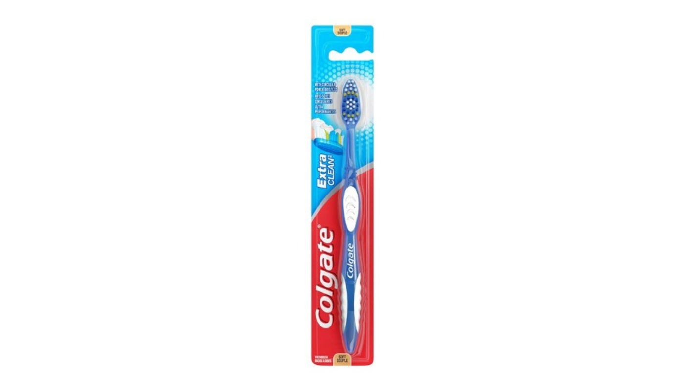 Order Colgate Extra Clean Circular Power Bristles Toothbrush Soft food online from JR Food Mart store, Camarillo on bringmethat.com