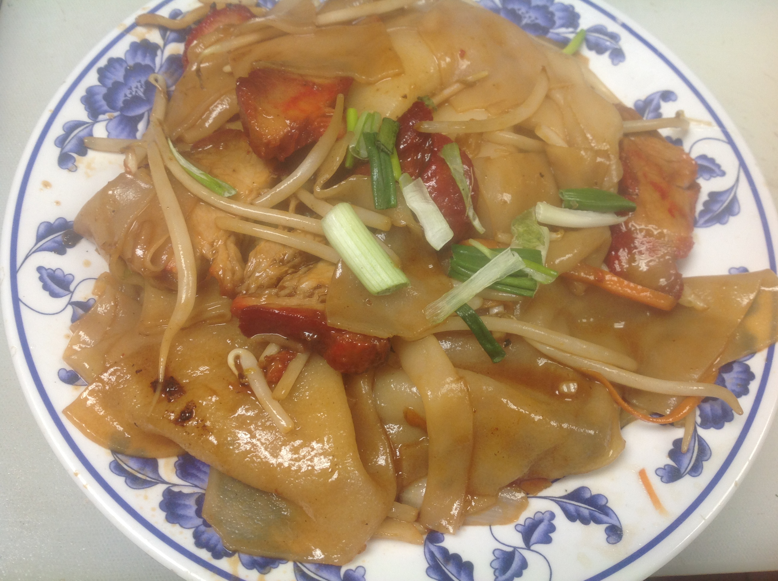Order 54. Roast Pork Chow Fun food online from Woodside Kitchen store, Elmhurst on bringmethat.com