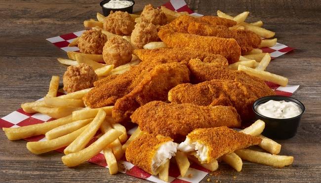 Order 10 Pc Catfish & Fries food online from The Catfish Kitchen store, Alcoa on bringmethat.com