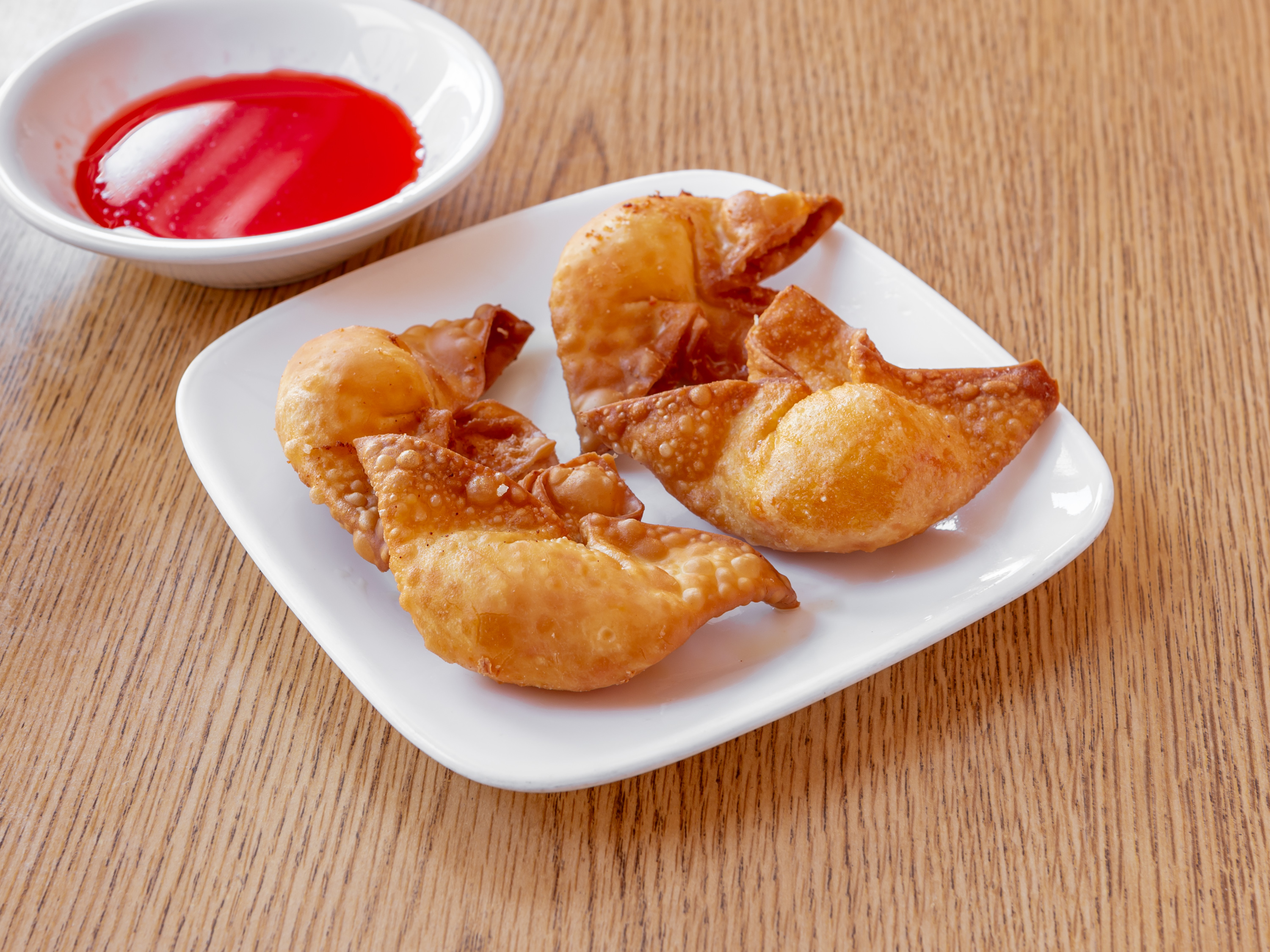 Order Crab Puff 蟹角 food online from Frank Noodle House store, Portland on bringmethat.com