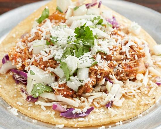 Order Tinga Taco Plate food online from Just Tacos And More store, Phoenix on bringmethat.com