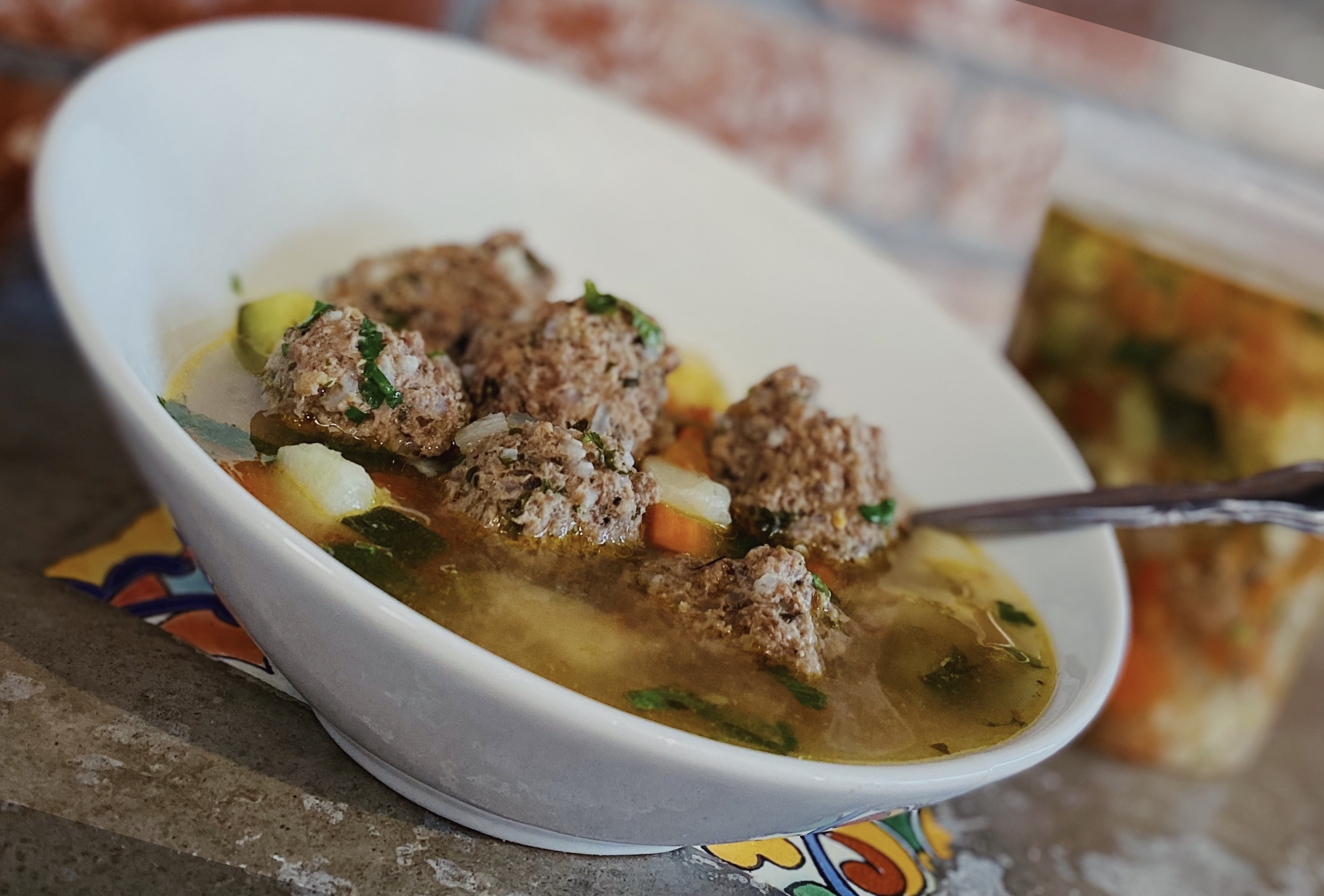 Order Albondigas Soup food online from Coyote Grill store, Laguna Beach on bringmethat.com