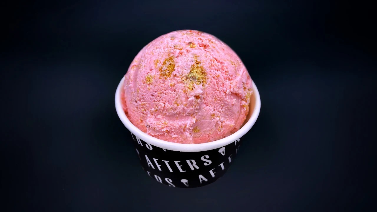 Order Strawberry Cookie Crunch food online from Afters Ice Cream store, Long Beach on bringmethat.com