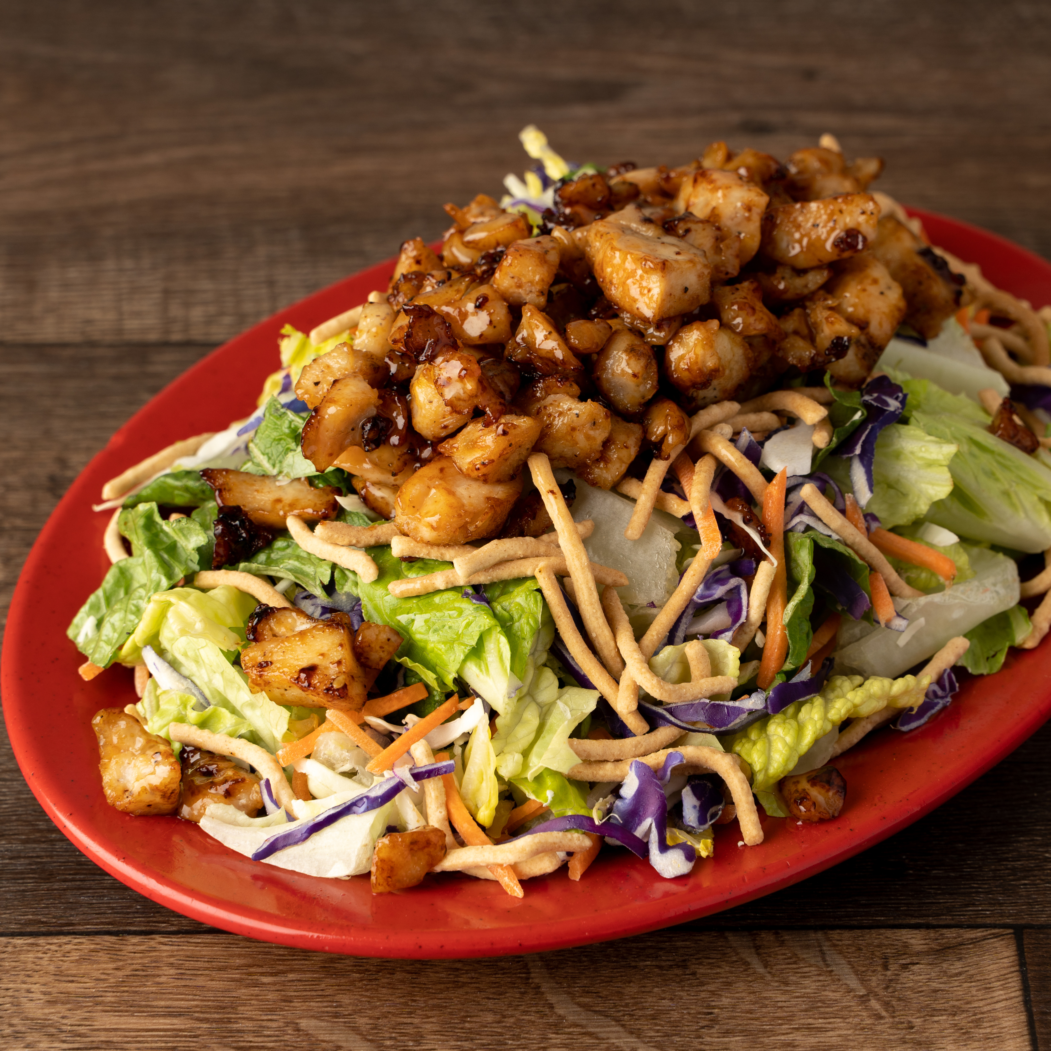 Order Warm Chicken Asian Caesar Salad food online from Cafe Rosalena store, San Jose on bringmethat.com